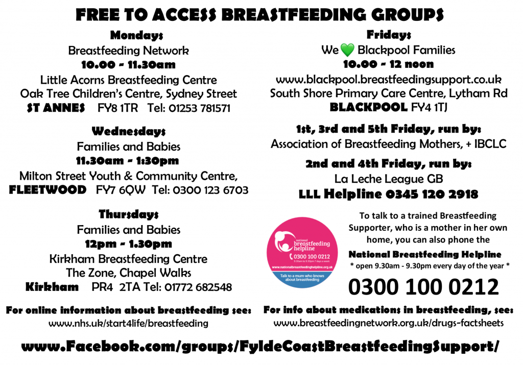 Wyre Borough Breastfeeding Groups